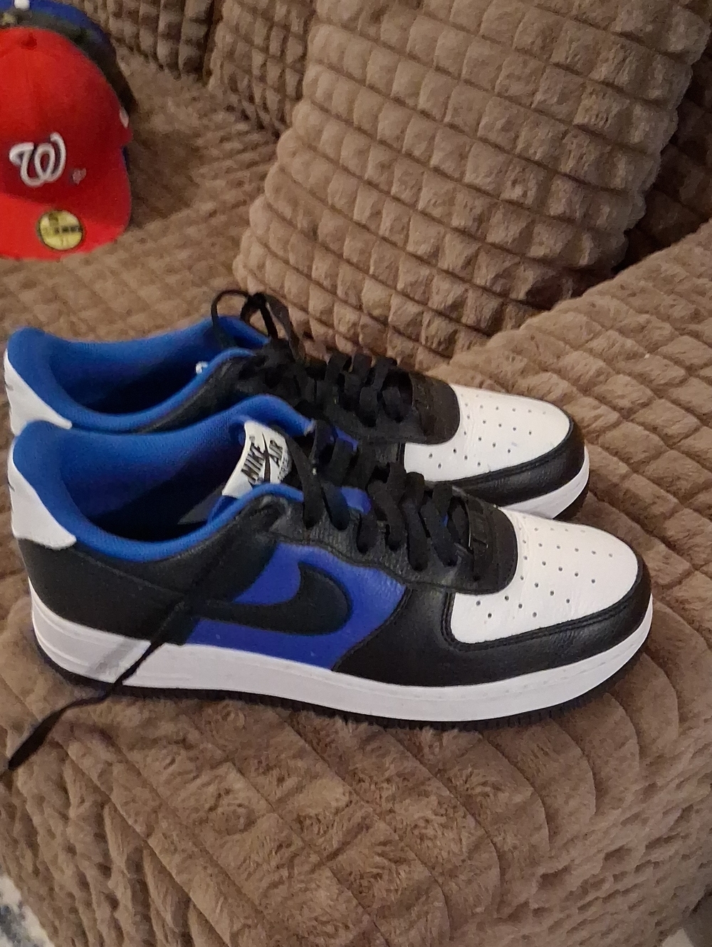 Nike Low Top Sneakers - White/Black/Royal Blue